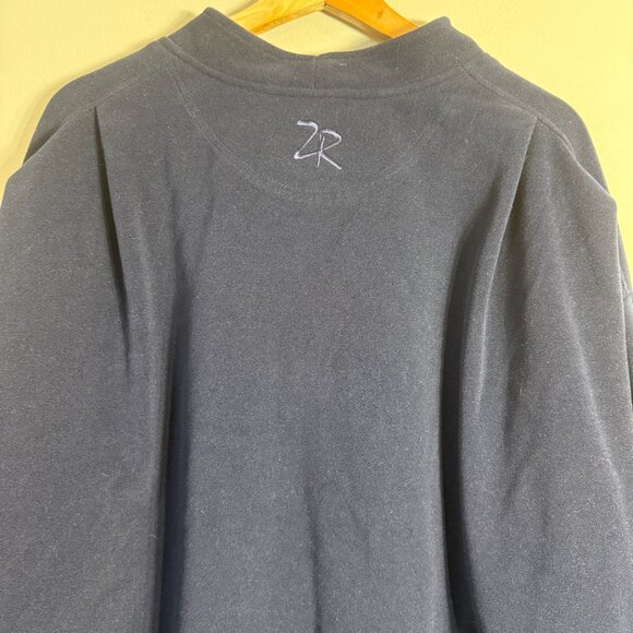 Zero Restriction Comfort Suede 1/4 Zip Windbreaker Pullover Men's XL Blue Golf - Picture 10 of 13